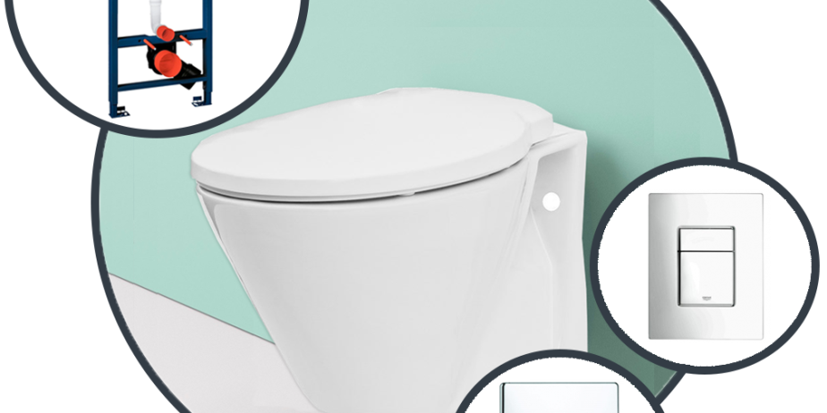 Инсталляция Grohe Rapid SL с унитазом подвесным Roca Volta A34HV18000
