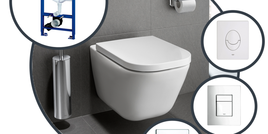 Инсталляция Grohe Rapid SL с унитазом подвесным Roca Gap 34647L000