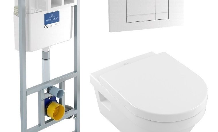 Инсталляция Villeroy&Boch Viconnect Pro + унитаз подвесной Villeroy&Boch Architectura 5684HR01 + 92214200 + 92214361