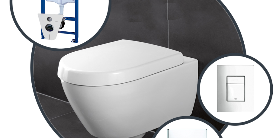 Инсталляция Grohe Rapid SL с унитазом подвесным Villeroy&Boch Avento 5656HR01