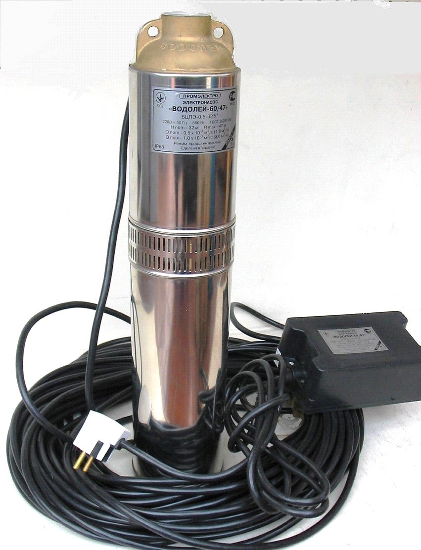 Насос для скважины Водолей БЦПЭ 0,5 100У