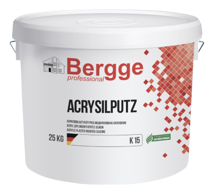 BERGGE ACRYSILPUTZ акриловая штукатурка модифицированная силиконом 25кг
