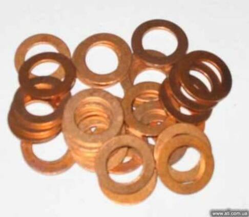 Шайбы плоские уплотнительные (кольца) медные, DIN 7603