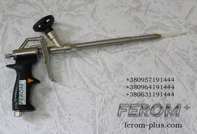 Пистолет для монтажной пены Ferom+ FGN-008 с тефлоновым покрытием