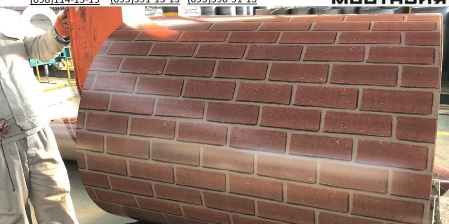 Профнастил под кирпич, профлист с рисунком кирпича, металлопрофиль Printech под кирпич