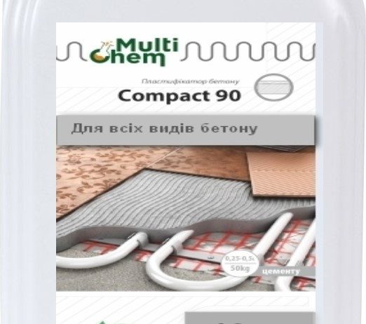 Пластификатор для бетона Compact-90 Euro,стяжки, тротуарной плитки