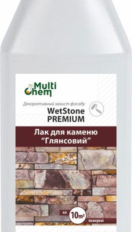 Лак алкидный WetStone Premium “мокрый камень” для любых поверхностей и каминов. Глянцевый