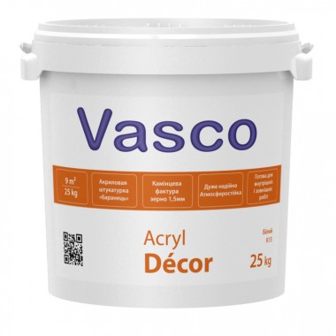 Штукатурка акрилова камінцева (баранець) Acryl Décor К15, 25 кг