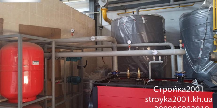 Монтаж котельной с баками ГВС. Монтаж котельных под ключ