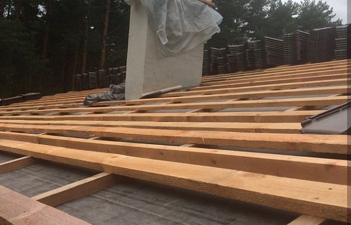 Кровля крыш керамической черепицей