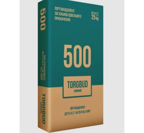 Цемент М500 ПЦ 1 (Д0) 25 кг Торгбуд