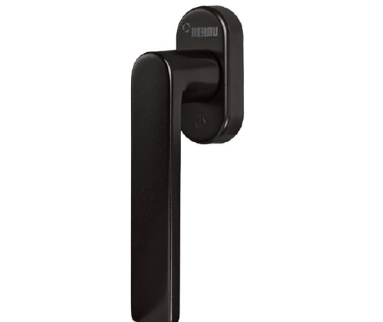 Эксклюзивная оконная противовзломная ручка Рехау Rehau коричневая