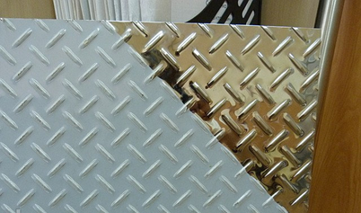 нержавеющий лист рифленый