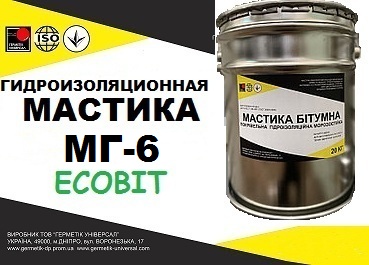 МГ-6 Ecobit Мастика гидроизоляционная окрасочная (для наружных и внутренних работ водоразбавляемая)