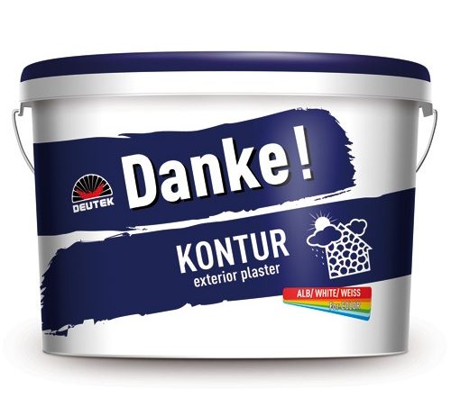 Штукатурка декоративная акрил-силиконовая «камешковая» (1,5мм/зерно) Danke Kontur, 30кг