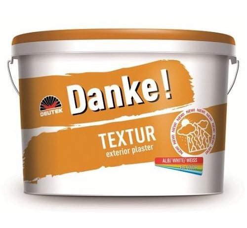 Штукатурка декоративная акрил-силиконовая «короед» (1,8мм/зерно) Danke Textur, 30кг