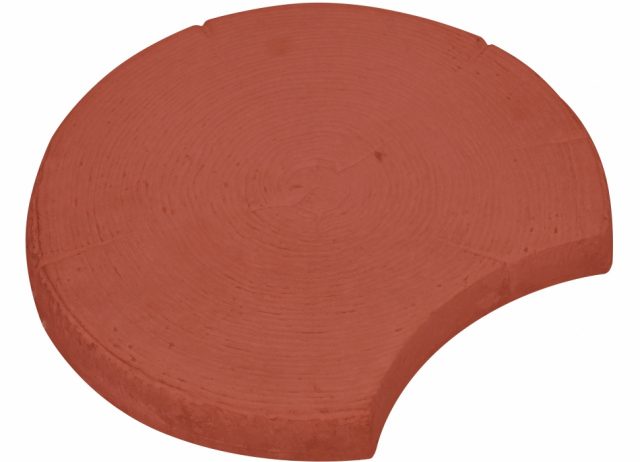 Тротуарная плитка «Дубовый спил» красный