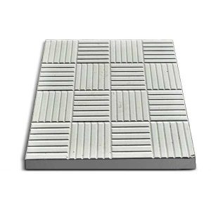 Плитка тротуарная Печенье/Шоколадка 30х30х3 см, серая