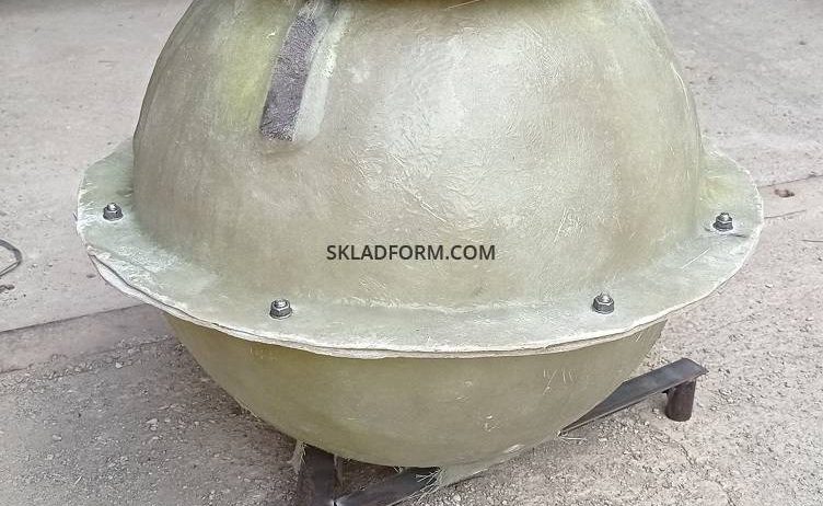 Форма антипарковочной бетонной сферы Ø 80