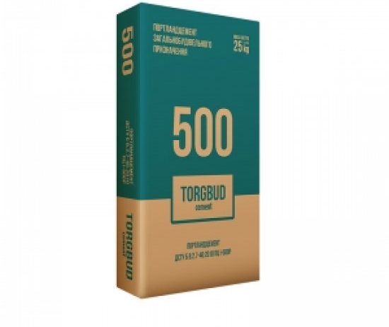 Цемент TORGBUD ПЦ1 М500 /25кг (марка Д0)