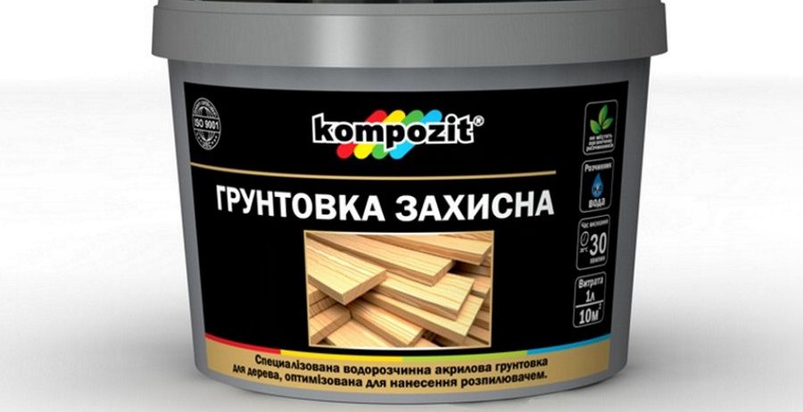 Грунтовка защитная для дерева Kompozit® 10 л.