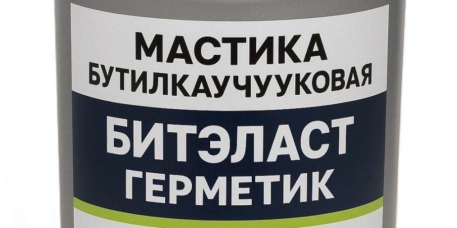 Мастика бутилкаучуковая ведро 25,0 кг БИТЭЛАСТ – ГЕРМЕТИК Ecobit ДСТУ Б В.2.7-108-2001