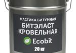 Мастика битумная ведро 20,0 кг БИТЭЛАСТ – КРОВЕЛЬНЫЙ Ecobit ДСТУ Б В.2.7-108-2001