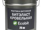 Мастика битумная ведро 25,0 кг БИТЭЛАСТ – КРОВЕЛЬНЫЙ Ecobit ДСТУ Б В.2.7-108-2001