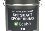 Мастика битумная ведро 5,0 кг БИТЭЛАСТ – КРОВЕЛЬНЫЙ Ecobit ДСТУ Б В.2.7-108-2001