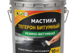 ТЕГЕРОН Битумный ЭКОБИТ ведро 10,0 кг мастика резино-битумная ДСТУ Б В.2.7-106-2001