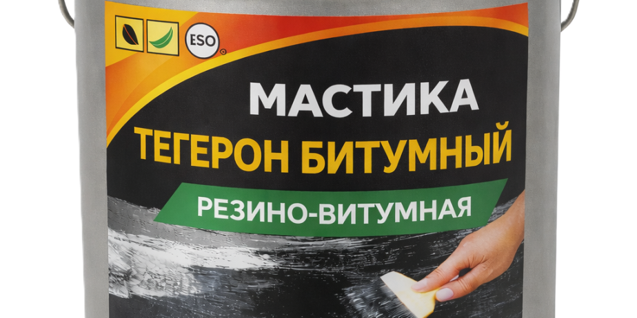 ТЕГЕРОН Битумный ЭКОБИТ ведро 25,0 кг мастика резино-битумная ДСТУ Б В.2.7-106-2001