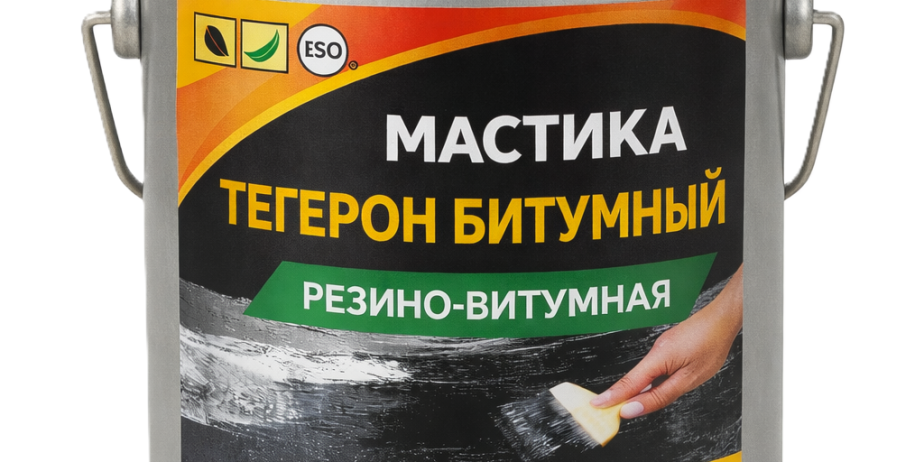 ТЕГЕРОН Битумный ЭКОБИТ ведро 3,0 кг мастика резино-битумная ДСТУ Б В.2.7-106-2001
