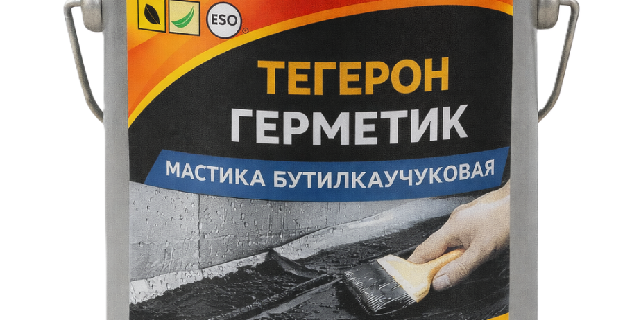 ТЕГЕРОН Герметик ЭКОБИТ ведро 3,0 кг мастика бутилкаучуковая ДСТУ Б В.2.7-77-98 .