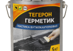 ТЕГЕРОН Герметик ЭКОБИТ ведро 5,0 кг мастика бутилкаучуковая ДСТУ Б В.2.7-77-98