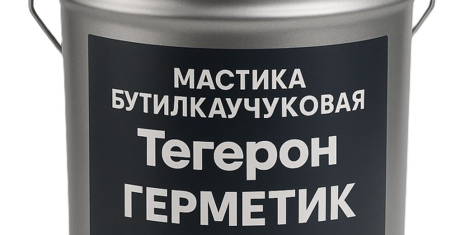 ТЕГЕРОН Герметик ЭКОБИТ ведро 20,0 кг мастика бутилкаучуковая ДСТУ Б В.2.7-77-98 П.