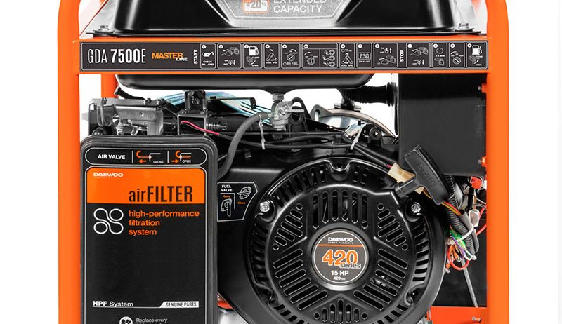 Надійний генератор на бензині Daewoo GDA 7500 E з доставкою