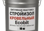 Битумная мастика ведро 10,0 кг СтройИзол Кровельный Ecobit ДСТУ Б В.2.7-108-2001 ( ГОСТ 30693-2000)