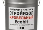Битумная мастика ведро 5,0 кг СтройИзол Кровельный Ecobit ДСТУ Б В.2.7-108-2001 ( ГОСТ 30693-2000)