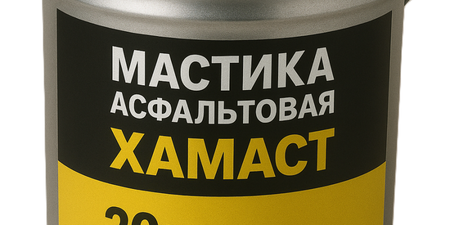 Мастика асфальтовая ХАМАСТ ЭКОБИТ ведро 20,0 кг ДСТУ Б.В.2.7-108-2001 (ГОСТ 30693-2000)
