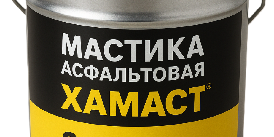 Мастика асфальтовая ХАМАСТ ЭКОБИТ ведро 3,0 кг ГОСТ 30693-2000