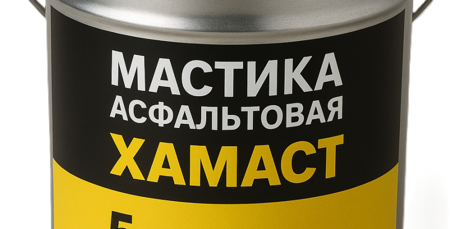 Мастика асфальтовая ХАМАСТ ЭКОБИТ ведро 5,0 кг ГОСТ 30693-2000