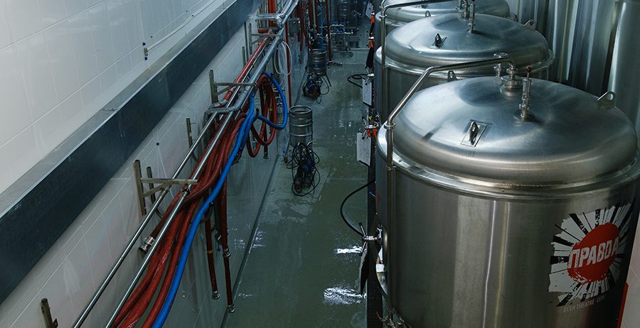 Промислова підлога для пивоварні «Правда»