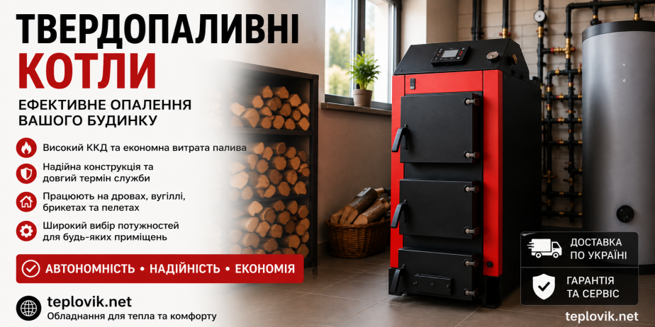 Твердопаливні котли для автономного опалення будинку